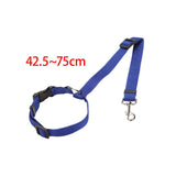 Maxbell Dog Car Seat Belt Practical Durable Leash Lightweight for Hiking Walking Blue