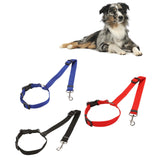 Maxbell Dog Car Seat Belt Practical Durable Leash Lightweight for Hiking Walking Blue