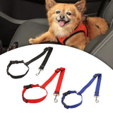 Maxbell Dog Car Seat Belt Practical Durable Leash Lightweight for Hiking Walking Blue