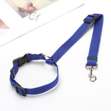 Maxbell Dog Car Seat Belt Practical Durable Leash Lightweight for Hiking Walking Blue