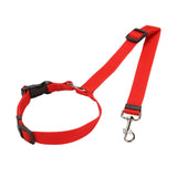 Maxbell Dog Car Seat Belt Practical Durable Leash Lightweight for Hiking Walking Red