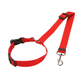Maxbell Dog Car Seat Belt Practical Durable Leash Lightweight for Hiking Walking Red