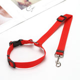 Maxbell Dog Car Seat Belt Practical Durable Leash Lightweight for Hiking Walking Red