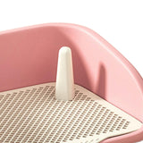 Maxbell Pet Training Toilet Urinal Dog Litter Tray Keep Paws and Floors Clean S Pink