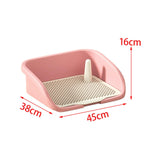 Maxbell Pet Training Toilet Urinal Dog Litter Tray Keep Paws and Floors Clean S Pink
