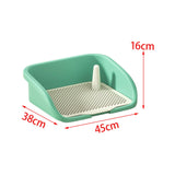 Maxbell Pet Training Toilet Urinal Dog Litter Tray Keep Paws and Floors Clean S Green