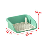 Maxbell Pet Training Toilet Urinal Dog Litter Tray Keep Paws and Floors Clean L Green