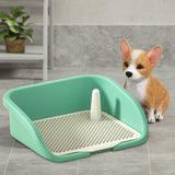 Maxbell Pet Training Toilet Urinal Dog Litter Tray Keep Paws and Floors Clean L Green