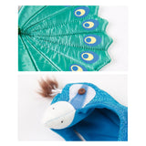 Maxbell Cat Peacock Costume Hat Breathable Pet Clothes for Puppy Party wearing