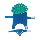 Maxbell Cat Peacock Costume Hat Breathable Pet Clothes for Puppy Party wearing