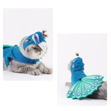 Maxbell Cat Peacock Costume Hat Breathable Pet Clothes for Puppy Party wearing