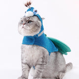 Maxbell Cat Peacock Costume Hat Breathable Pet Clothes for Puppy Party wearing