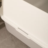 Maxbell Cat Litter Box Tray Toilet Semi Enclosed Anti Splash Durable for Small Pets