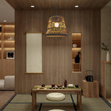 Maxbell Classic Ceiling Pendant Light Shade Modern Decoration for Home Living Room Brown 16X17X20cm