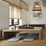 Maxbell Classic Ceiling Pendant Light Shade Modern Decoration for Home Living Room Brown 16X17X20cm