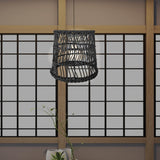 Maxbell Classic Ceiling Pendant Light Shade Modern Decoration for Home Living Room Black 16X17X20cm