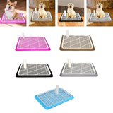 Maxbell Puppy Dog Toilet with Urinary Column Reusable for pet Supplies Outdoor Pink