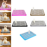 Maxbell Puppy Dog Toilet with Urinary Column Reusable for pet Supplies Outdoor Pink