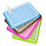 Maxbell Puppy Dog Toilet with Urinary Column Reusable for pet Supplies Outdoor Pink