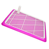 Maxbell Puppy Dog Toilet with Urinary Column Reusable for pet Supplies Outdoor Pink