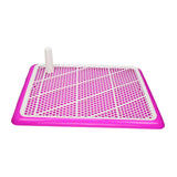 Maxbell Puppy Dog Toilet with Urinary Column Reusable for pet Supplies Outdoor Pink