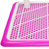 Maxbell Puppy Dog Toilet with Urinary Column Reusable for pet Supplies Outdoor Pink