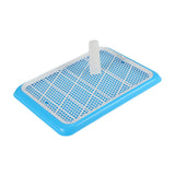 Maxbell Puppy Dog Toilet with Urinary Column Reusable for pet Supplies Outdoor Blue