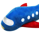 Maxbell Dogs Squeaker Chewing Toy Puppy Playing Soft for Medium Dogs Large Cats airplane