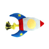 Maxbell Dogs Squeaker Chewing Toy Puppy Playing Soft for Medium Dogs Large Cats rocket