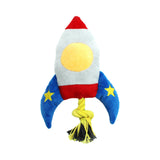 Maxbell Dogs Squeaker Chewing Toy Puppy Playing Soft for Medium Dogs Large Cats rocket