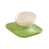 Maxbell Raised Cat Food Bowl Water Drinking Bowl Pet Feeder Waterer Pet Feeding Bowl Green 1 Bowl
