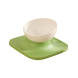Maxbell Raised Cat Food Bowl Water Drinking Bowl Pet Feeder Waterer Pet Feeding Bowl Green 1 Bowl