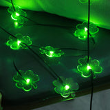 Maxbell St. Patricks Day Shamrock String Lights with Remote Control for Patio Yard 100 Lights