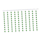 Maxbell St. Patricks Day Shamrock String Lights with Remote Control for Patio Yard 100 Lights