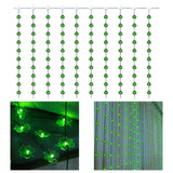 Maxbell St. Patricks Day Shamrock String Lights with Remote Control for Patio Yard 100 Lights