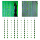 Maxbell St. Patricks Day Shamrock String Lights with Remote Control for Patio Yard 100 Lights