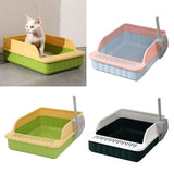 Maxbell Pet Litter Tray Potty Toilet High Sided Cat Litter Box for Small Animals Blue Pink