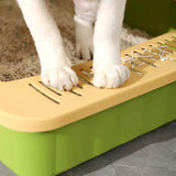 Maxbell Pet Litter Tray Potty Toilet High Sided Cat Litter Box for Small Animals Green Yellow