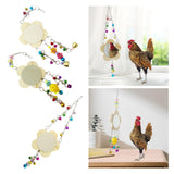 Maxbell Hens Chicken Mirror Toy with Bell Holder Chicken Xylophone Toy for Roosters 139g