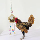 Maxbell Hens Chicken Mirror Toy with Bell Holder Chicken Xylophone Toy for Roosters 139g
