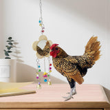 Maxbell Hens Chicken Mirror Toy with Bell Holder Chicken Xylophone Toy for Roosters 139g
