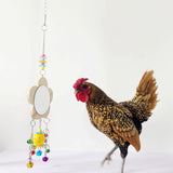 Maxbell Hens Chicken Mirror Toy with Bell Holder Chicken Xylophone Toy for Roosters 129g