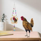 Maxbell Hens Chicken Mirror Toy with Bell Holder Chicken Xylophone Toy for Roosters 113g