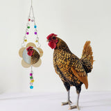 Maxbell Hens Chicken Mirror Toy with Bell Holder Chicken Xylophone Toy for Roosters 113g