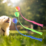 Maxbell Pet Ball Thrower Outdoor Dog Throwing Stick for Medium Large Dogs Blue