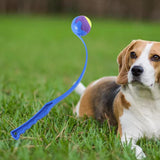 Maxbell Pet Ball Thrower Outdoor Dog Throwing Stick for Medium Large Dogs Blue