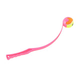 Maxbell Pet Ball Thrower Outdoor Dog Throwing Stick for Medium Large Dogs Pink