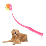 Maxbell Pet Ball Thrower Outdoor Dog Throwing Stick for Medium Large Dogs Pink