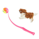 Maxbell Pet Ball Thrower Outdoor Dog Throwing Stick for Medium Large Dogs Pink