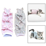 Maxbell Cat Recovery Suit Clothes Breathable for Indoor Cats Dogs Home pink